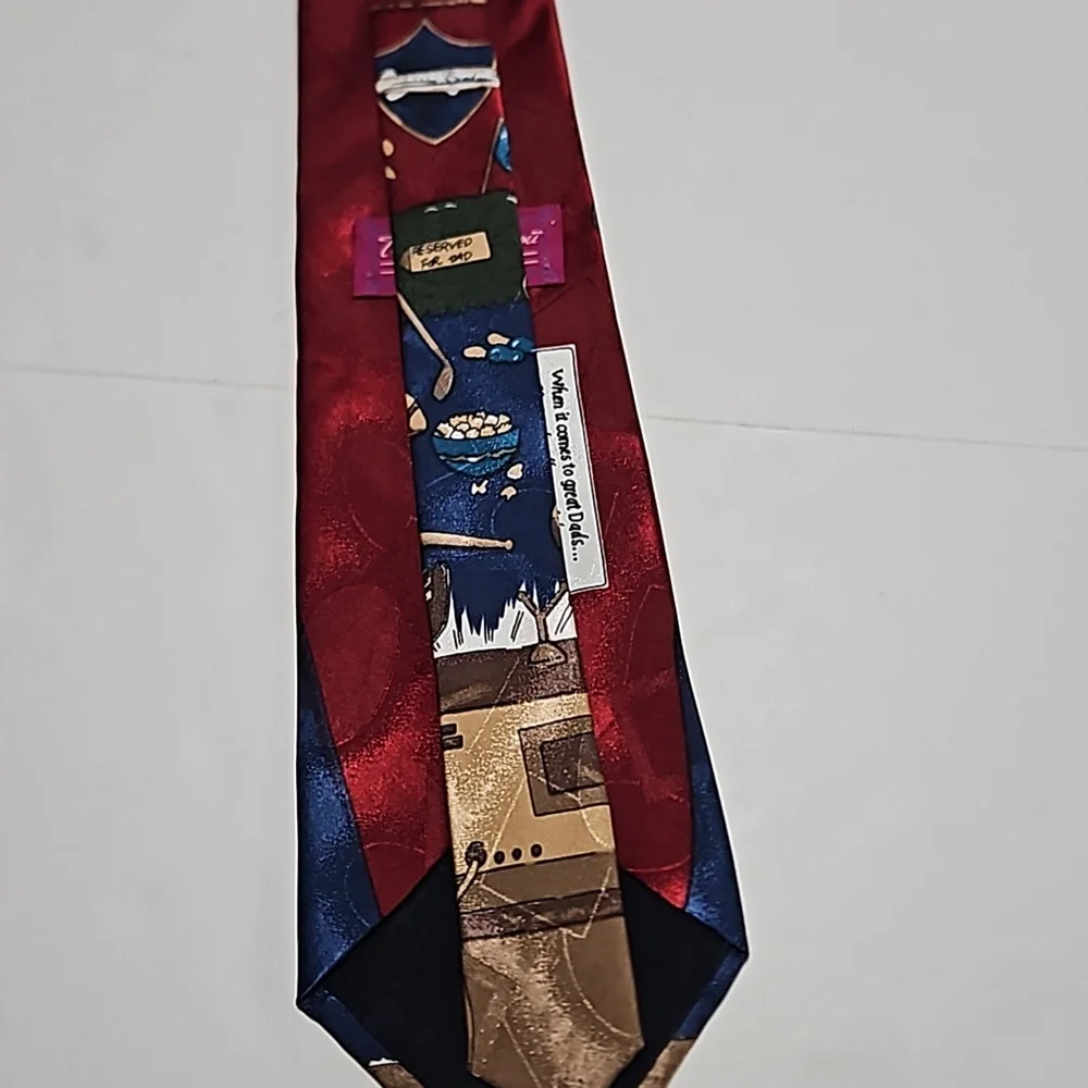 Golf & Sports Tie Reserved For Dad 